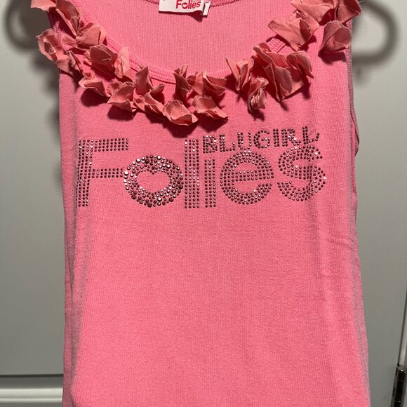 Pink Blugirl Folies Tank Top - Glitter Front Logo - Picture 6 of 8